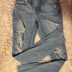 Universal Thread Light Blue Distressed Skinny Jeans